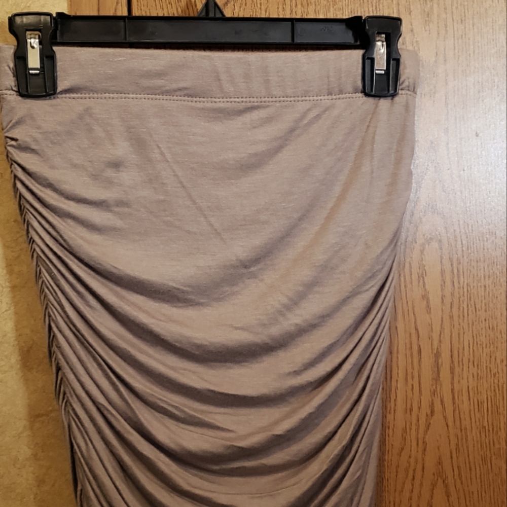 Strapless shirt, ruffled a little, long but not too long its a shirt